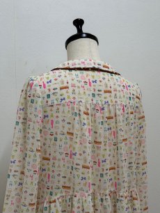 画像6: 【1月中旬〜1月下旬】テキスタイルシックワンピース(ジョーゼット)（M） 6110030 (6)