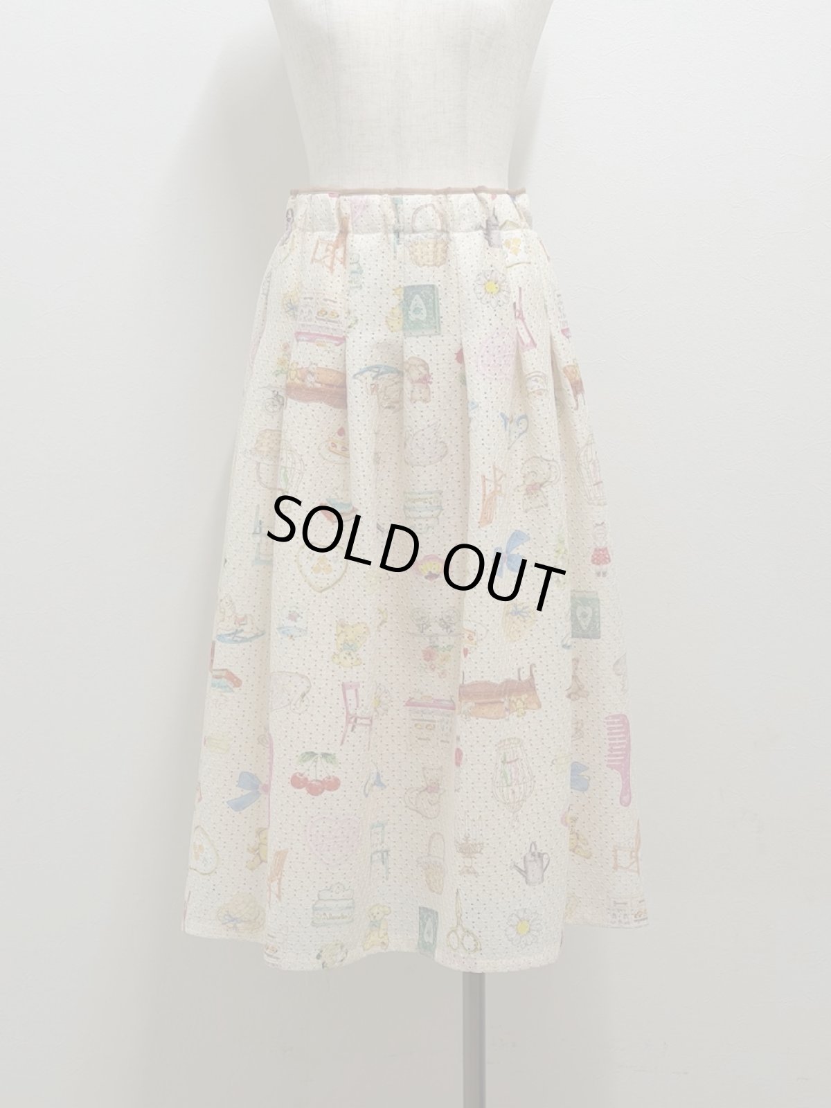 画像4: 【即納】レーシー丈長スッキリスカート（3L）6660070 (4)