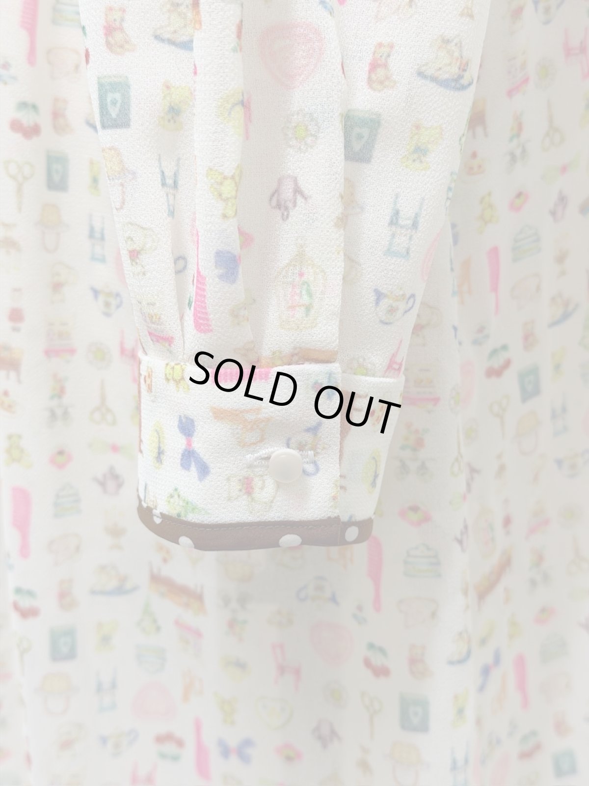 画像4: 【1月中旬〜1月下旬】テキスタイルシックワンピース(ジョーゼット)（M） 6110030 (4)