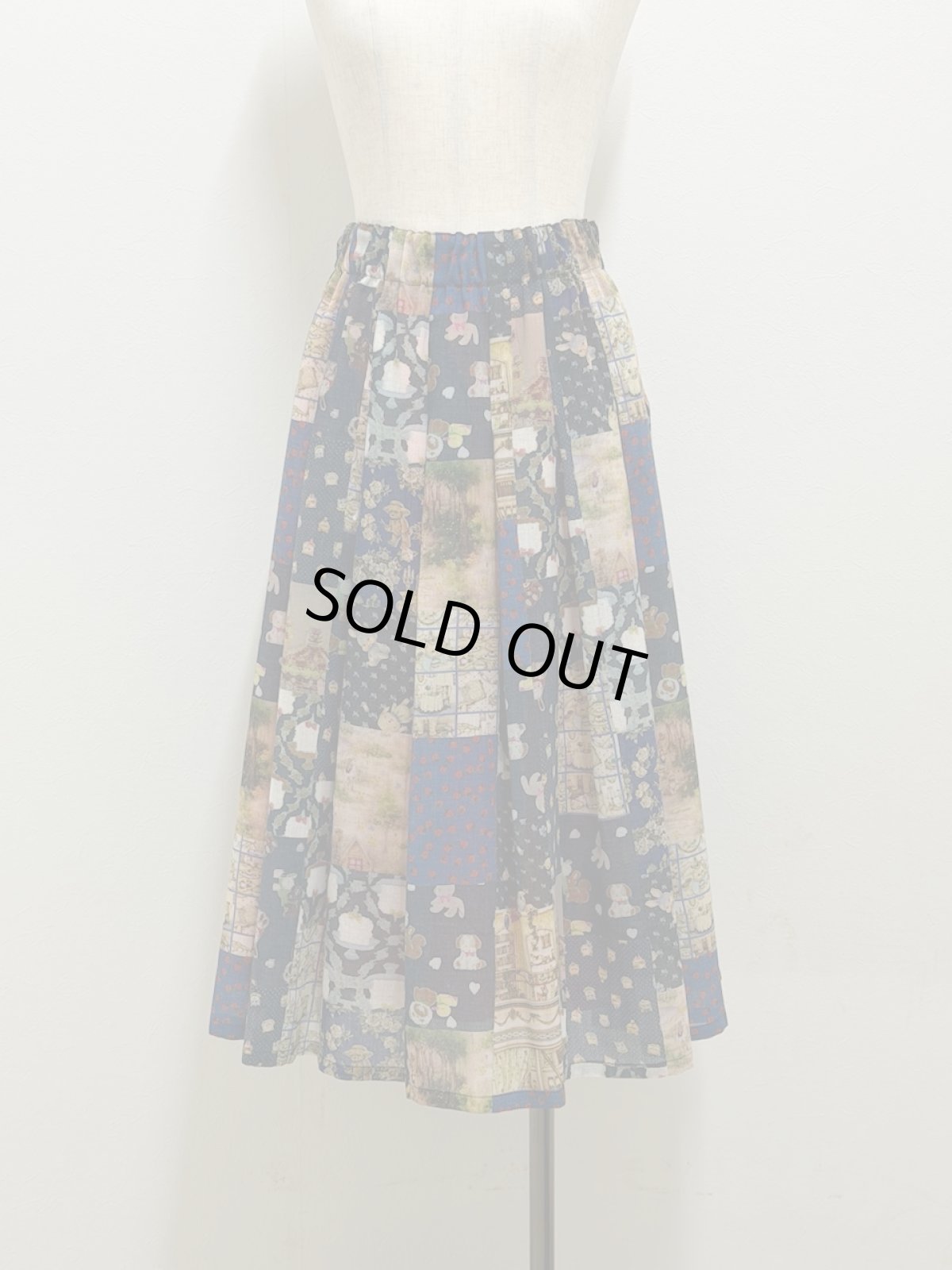 画像6: 【12月中旬〜12月下旬】テキスタイル丈長スカート（M）6160090 (6)