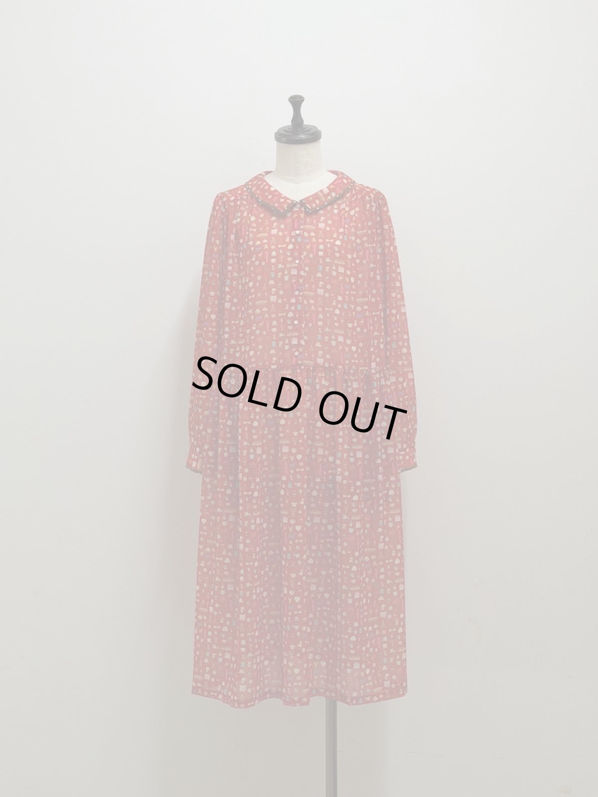 画像9: 【1月中旬〜1月下旬】テキスタイルシックワンピース(ジョーゼット)（M） 6110030 (9)