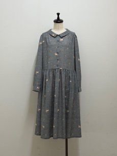 画像1: 【1月中旬〜1月下旬】テキスタイルシックワンピース(デシン)（3L） 6610020 (1)