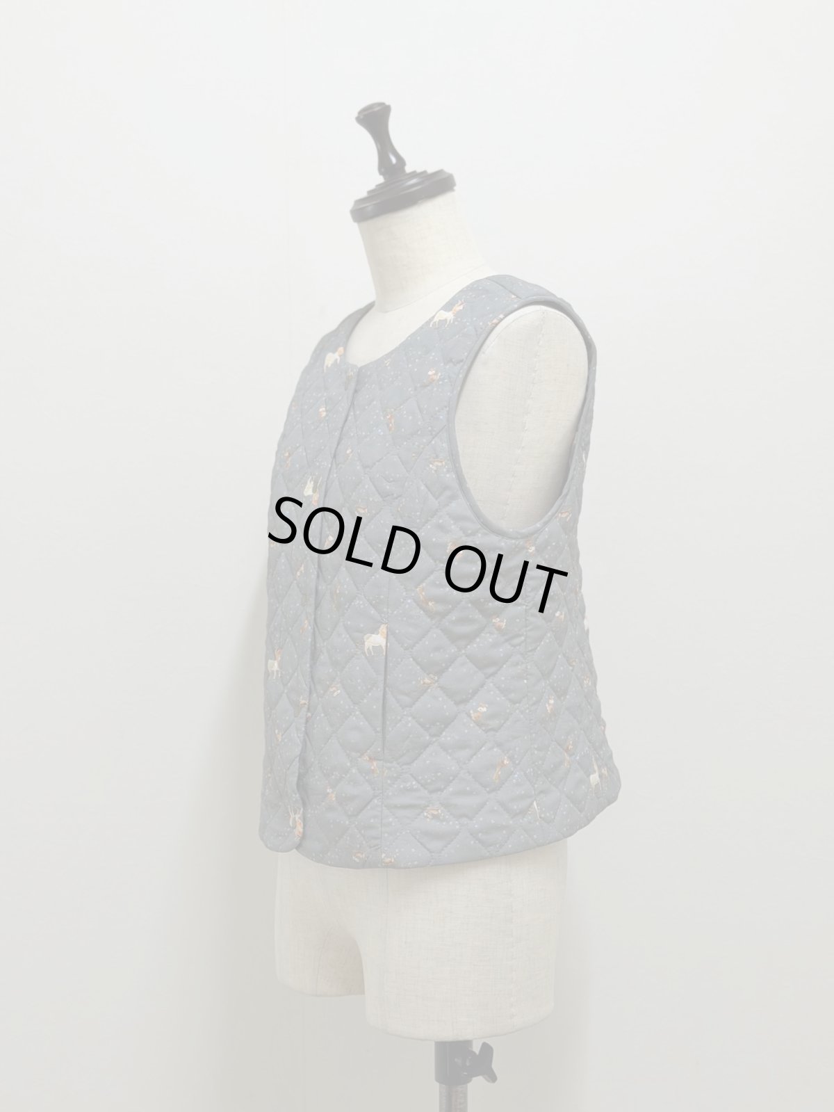 画像7: 【1月中旬〜1月下旬】草原のライオン キルトベスト(3L)　6690020 (7)