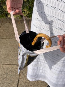 画像5: 【3月上旬〜3月中旬】テキスタイル折りたたみ日傘 6100020 (5)