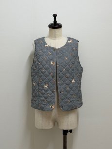 画像10: 【1月中旬〜1月下旬】草原のライオン キルトベスト(3L) 6690020 (10)