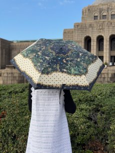 画像3: 【3月上旬〜3月中旬】テキスタイル折りたたみ日傘 6100020 (3)