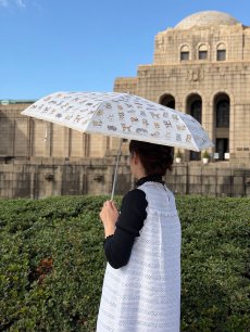 画像10: 【3月上旬〜3月中旬】テキスタイル折りたたみ日傘 6100020 (10)