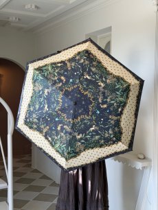 画像2: 【3月上旬〜3月中旬】テキスタイル折りたたみ日傘 6100020 (2)