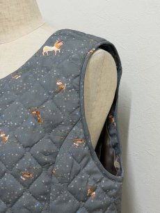 画像11: 【1月中旬〜1月下旬】草原のライオン キルトベスト(3L) 6690020 (11)