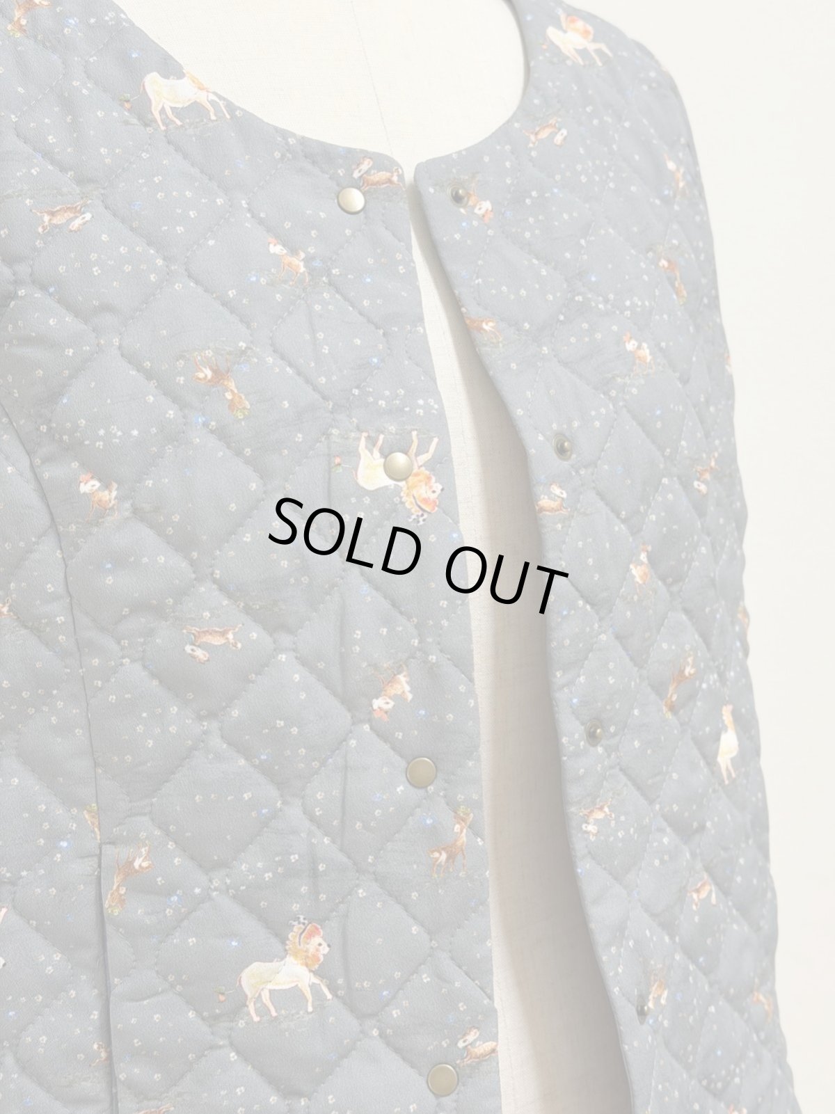 画像9: 【1月中旬〜1月下旬】草原のライオン キルトベスト(3L)　6690020 (9)