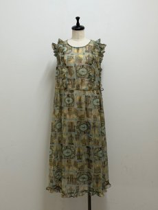 画像1: 【2月上旬〜2月中旬】ステンドグラスワンピース(3L) 6610060 (1)