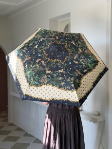 画像1: 【3月上旬〜3月中旬】テキスタイル折りたたみ日傘 6100020 (1)