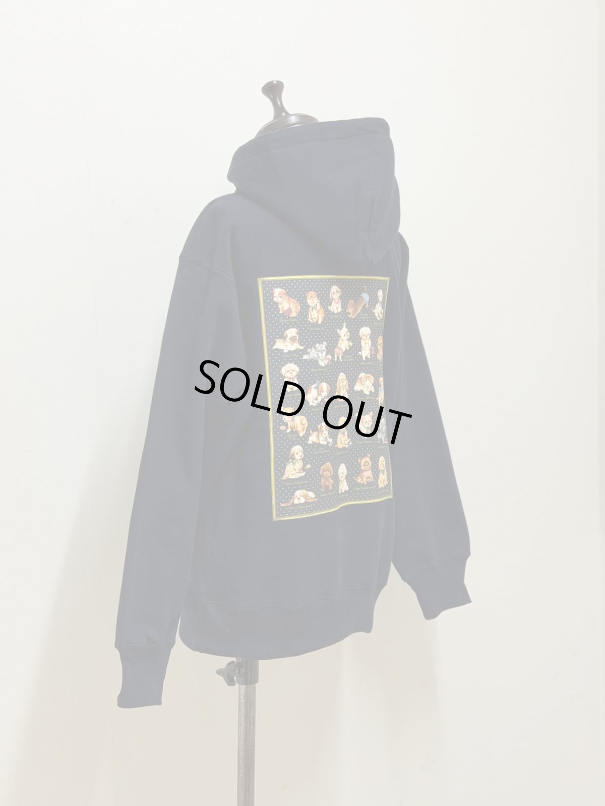 画像1: 【1月中旬〜1月下旬】こいぬ図鑑パーカー ネイビー（3L）5685180-1 (1)