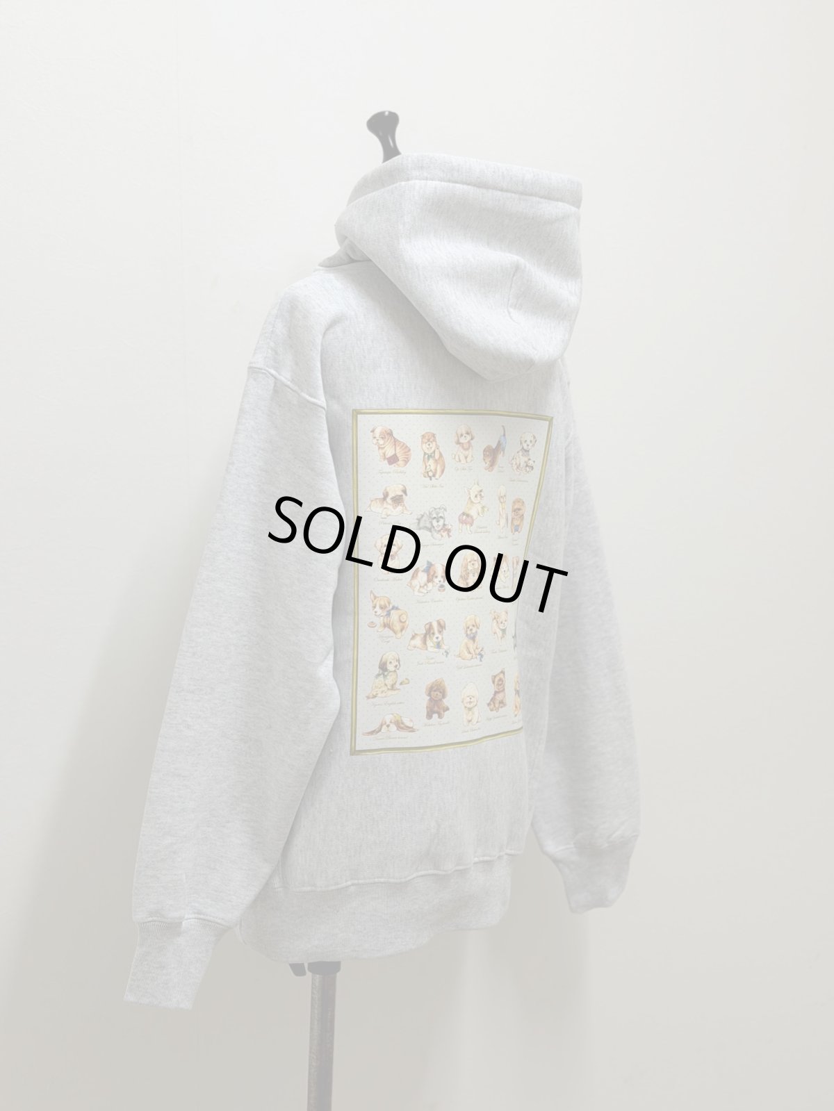 画像1: 【1月中旬〜1月下旬】こいぬ図鑑パーカー 杢グレー（M）5185170-1 (1)