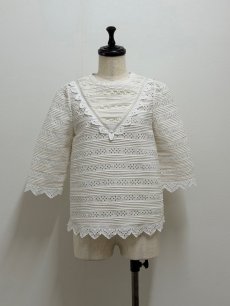 画像1: 【5月中旬〜5月下旬】ミルフィーユブラウス（M） 6170030　※数量限定 (1)