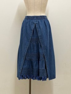 画像5: 【4月中旬〜4月下旬】クレープデニムスカート（M）6160170 (5)