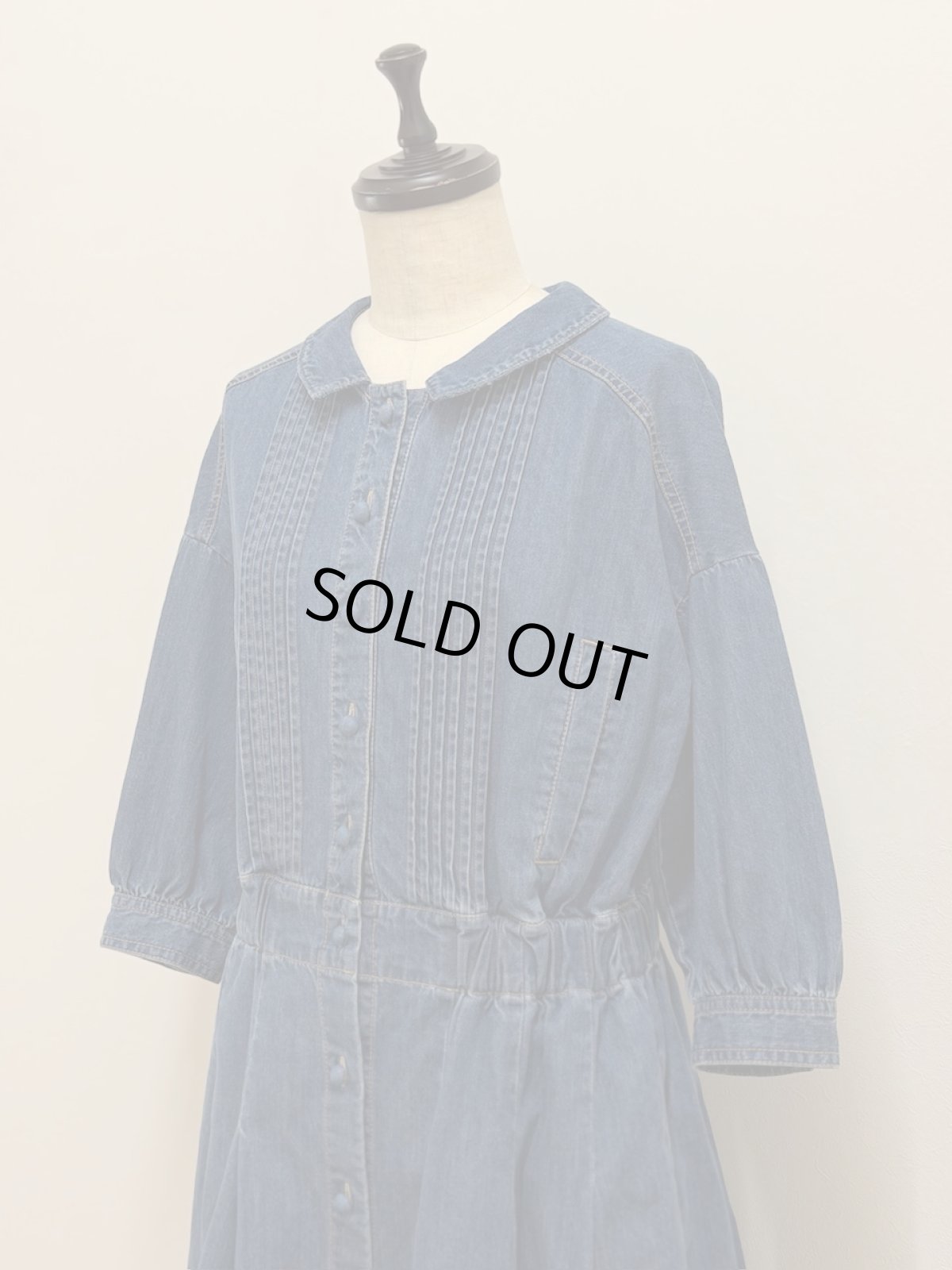 画像6: 【4月中旬〜4月下旬】デニムワンピースコート（3L） 6610160 (6)