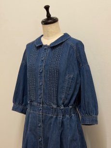 画像6: 【4月中旬〜4月下旬】デニムワンピースコート（3L） 6610160 (6)