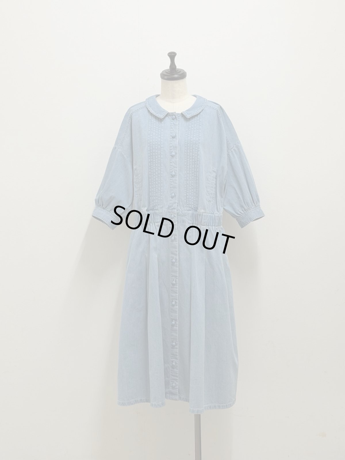 画像1: 【4月中旬〜4月下旬】デニムワンピースコート（3L） 6610160 (1)