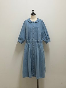 画像1: 【4月中旬〜4月下旬】デニムワンピースコート（3L） 6610160 (1)