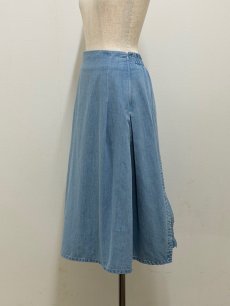 画像2: 【4月中旬〜4月下旬】クレープデニムスカート（M）6160170 (2)