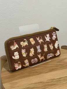 画像8: 【4月中旬〜4月下旬】テキスタイルぺたんこ長財布　6100180 (8)