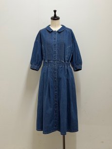 画像4: 【4月中旬〜4月下旬】デニムワンピースコート（3L） 6610160 (4)