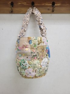 画像12: 【即納】リメイクパッチワークかごBAG　5100700B-RM (12)