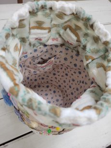 画像14: 【即納】リメイクパッチワークかごBAG　5100700B-RM (14)