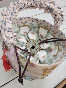 画像5: 【即納】リメイクパッチワークかごBAG　5100700B-RM (5)