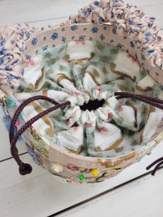 画像13: 【即納】リメイクパッチワークかごBAG　5100700B-RM (13)