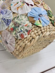 画像15: 【即納】リメイクパッチワークかごBAG　5100700B-RM (15)