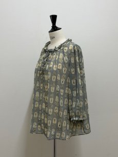 画像3: 【4月下旬〜5月中旬】5分袖テキスタイルブラウス（3L） 6670060　※数量限定 (3)