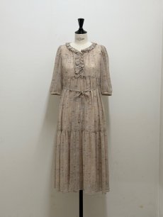 画像7: 【4月下旬〜5月中旬】5分袖テキスタイルワンピース ペチなし（M） 6110190　※数量限定 (7)