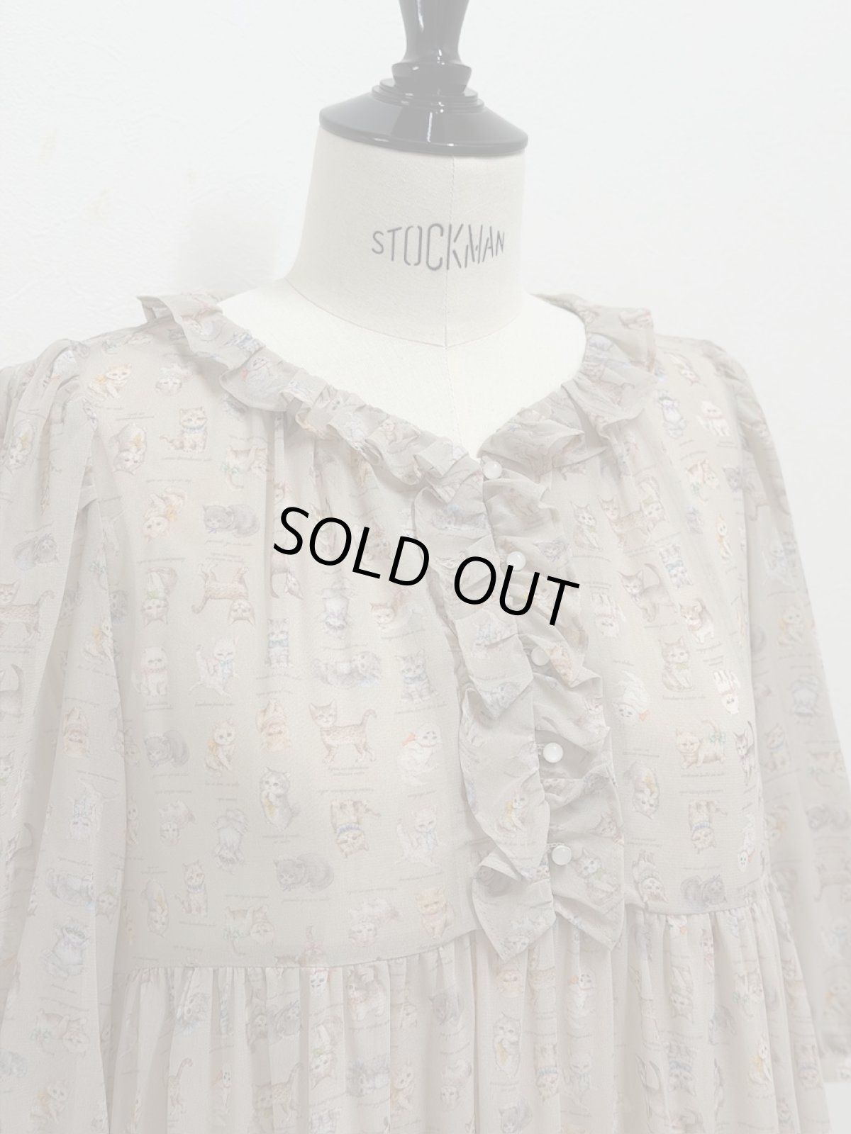 画像2: 【4月下旬〜5月中旬】5分袖テキスタイルワンピース（M） 6110170　※数量限定 (2)