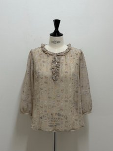 画像12: 【4月下旬〜5月中旬】5分袖テキスタイルブラウス（3L） 6670060　※数量限定 (12)