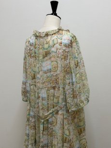 画像11: 【4月下旬〜5月中旬】5分袖テキスタイルワンピース ペチなし（M） 6110190　※数量限定 (11)