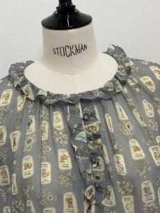 画像2: 【4月下旬〜5月中旬】5分袖テキスタイルブラウス（3L） 6670060　※数量限定 (2)