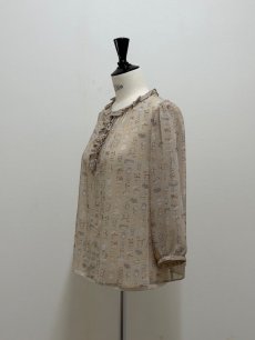 画像15: 【4月下旬〜5月中旬】5分袖テキスタイルブラウス（3L） 6670060　※数量限定 (15)