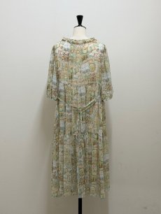 画像10: 【4月下旬〜5月中旬】5分袖テキスタイルワンピース ペチなし（M） 6110190　※数量限定 (10)