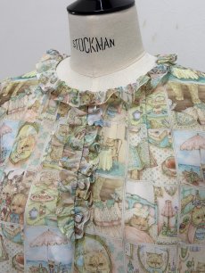 画像11: 【4月下旬〜5月中旬】5分袖テキスタイルブラウス（3L） 6670060　※数量限定 (11)