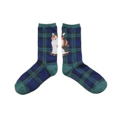 画像1: 松尾ミユキ  Check Socks Tabby MM311 (1)