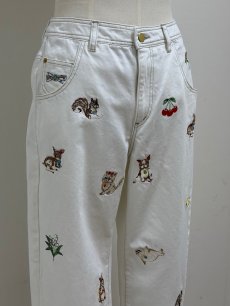 画像10: 【5月中旬〜5月下旬】fortune刺繍デニムパンツ(M)　6140050 (10)