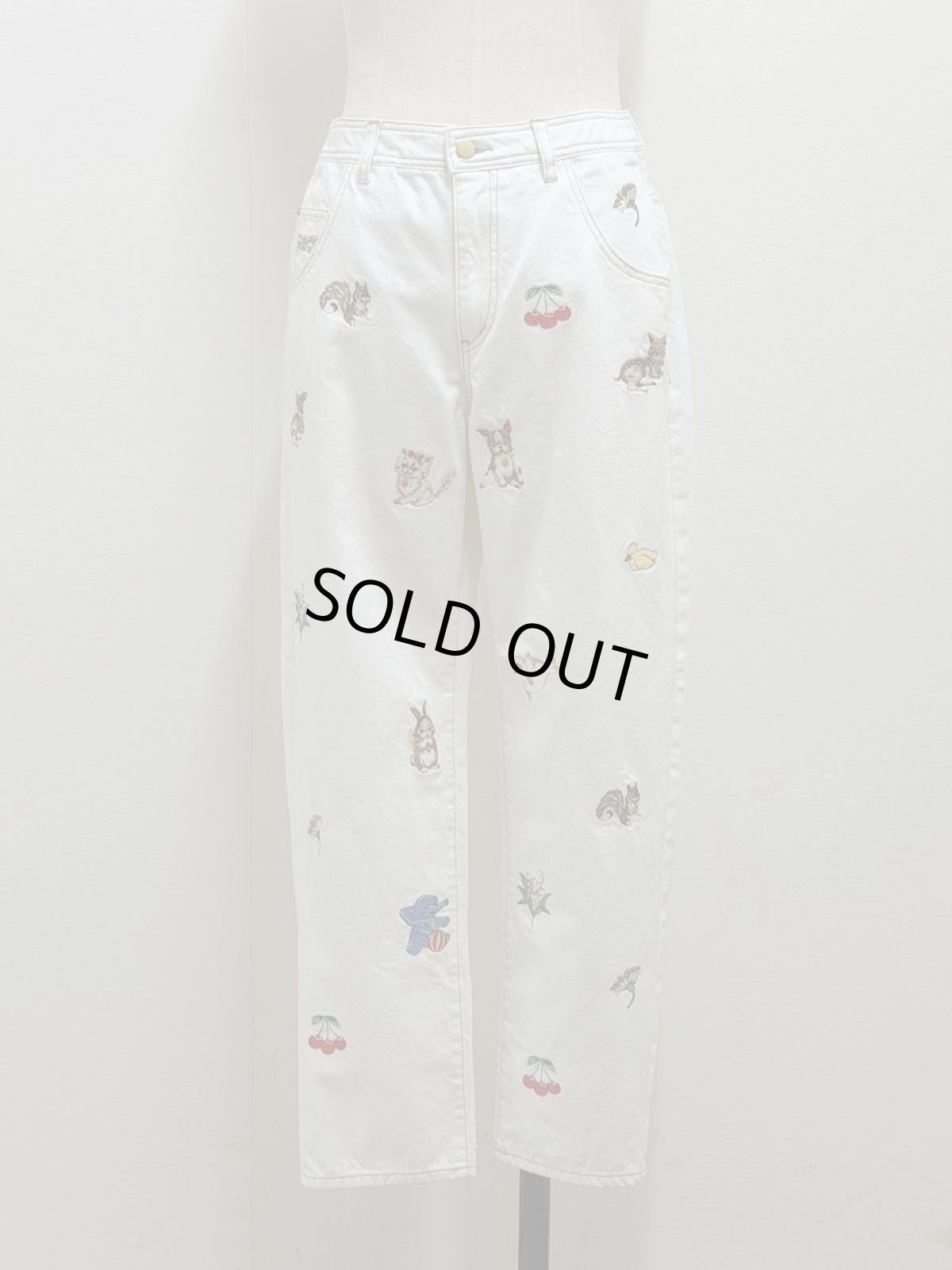 画像11: 【5月中旬〜5月下旬】fortune刺繍デニムパンツ(3L)　6640060 (11)