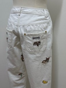 画像16: 【5月中旬〜5月下旬】fortune刺繍デニムパンツ(M)　6140050 (16)
