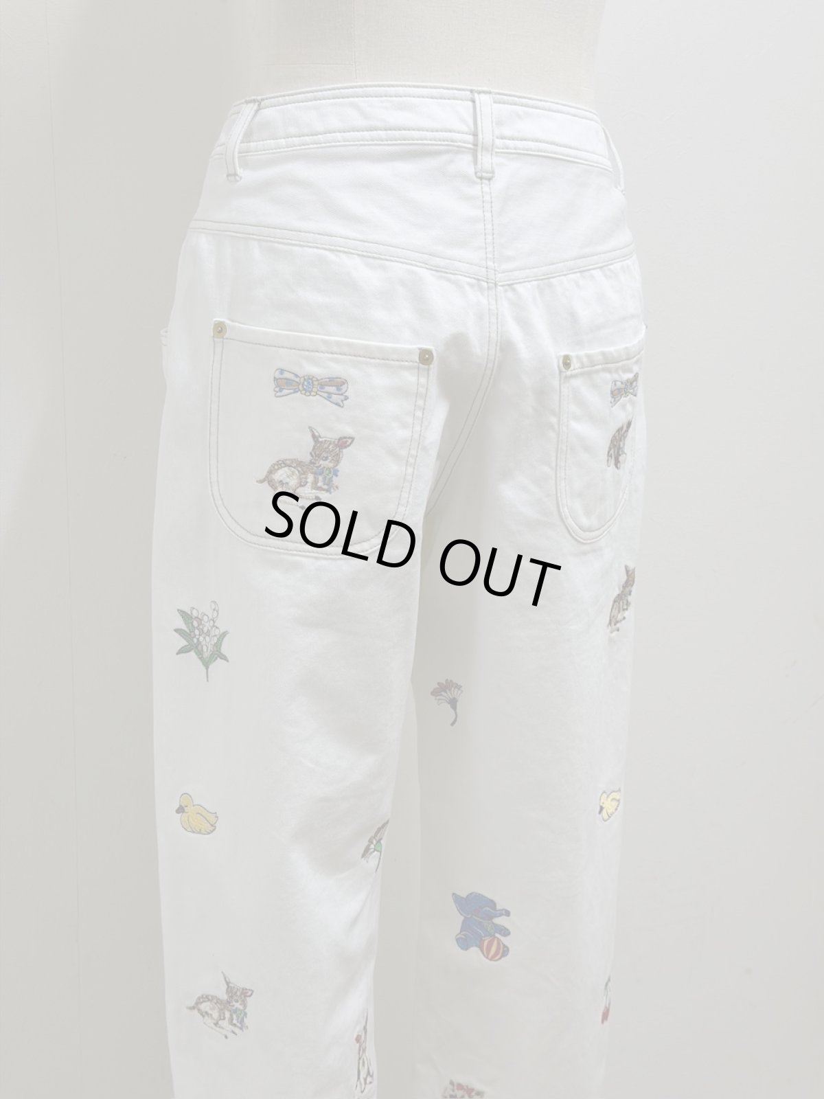 画像16: 【5月中旬〜5月下旬】fortune刺繍デニムパンツ(3L)　6640060 (16)