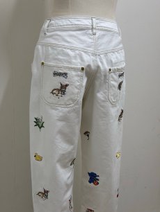 画像14: 【5月中旬〜5月下旬】fortune刺繍デニムパンツ(M)　6140050 (14)