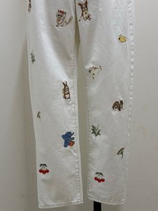 画像11: 【5月中旬〜5月下旬】fortune刺繍デニムパンツ(M)　6140050 (11)