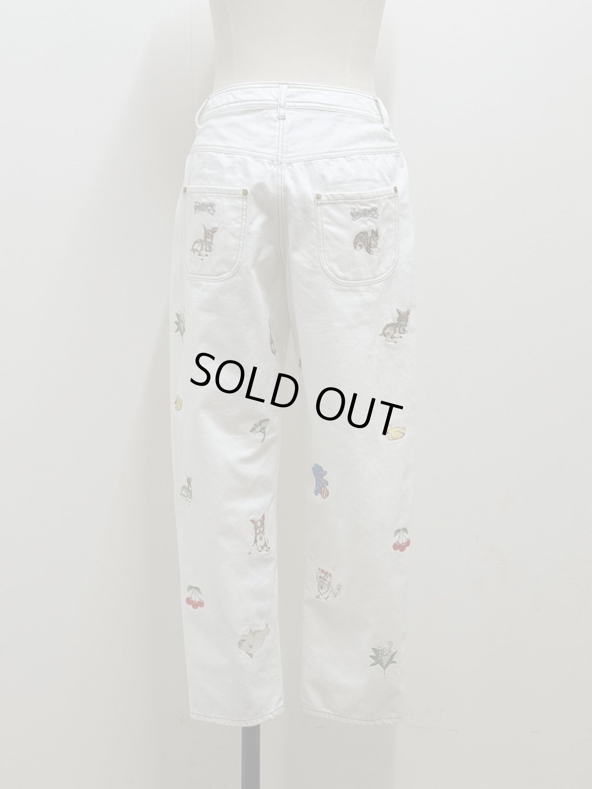 画像15: 【5月中旬〜5月下旬】fortune刺繍デニムパンツ(3L)　6640060 (15)