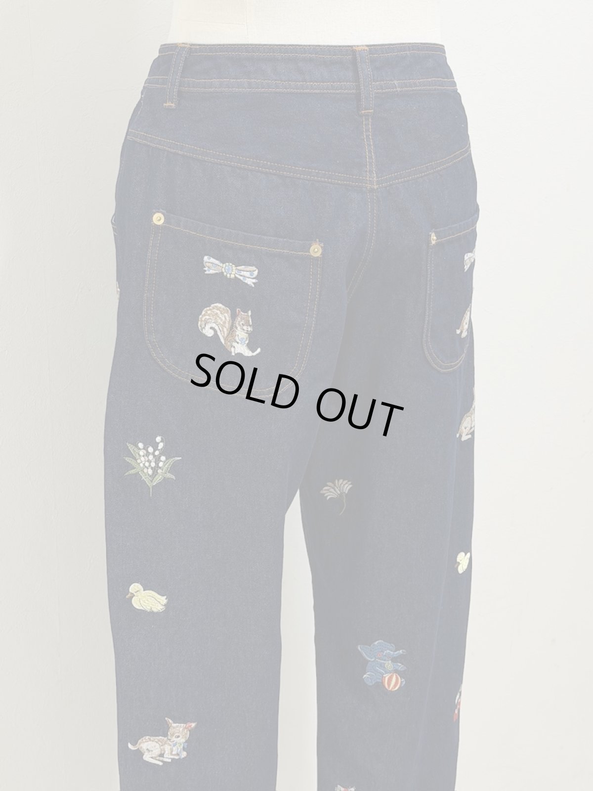 画像10: 【5月中旬〜5月下旬】fortune刺繍デニムパンツ(3L)　6640060 (10)